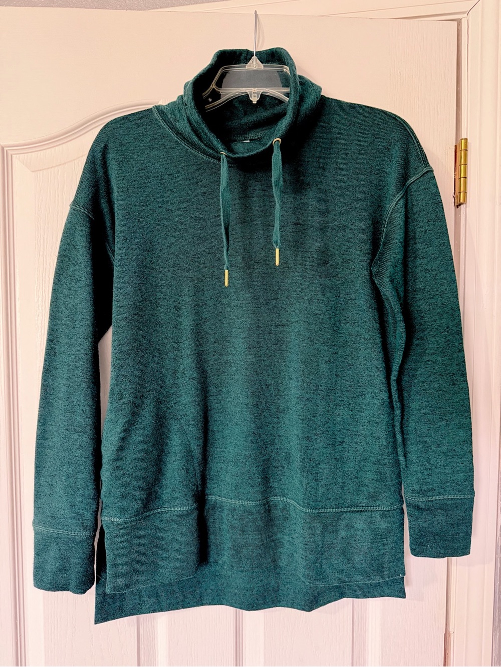 {Old Navy} Active Cozy Teal Dark Green Funnel Neck Pullover with Pockets